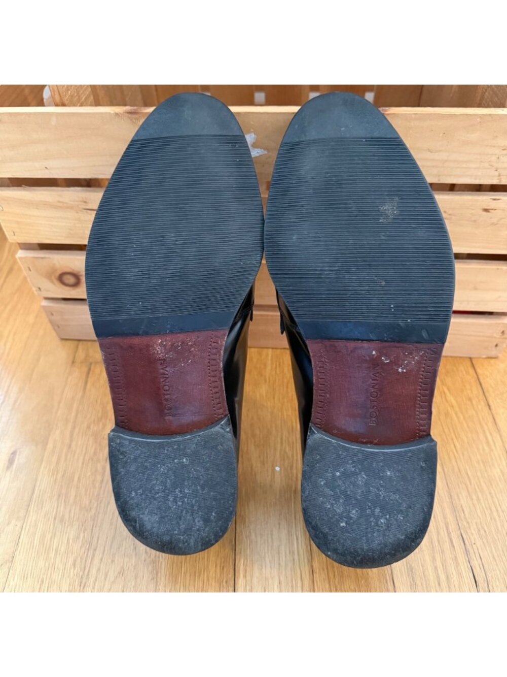 Bostonian Florentine Size 10 M Black Leather Kiltie Tassel Loafers Dress Shoes - Picture 10 of 16